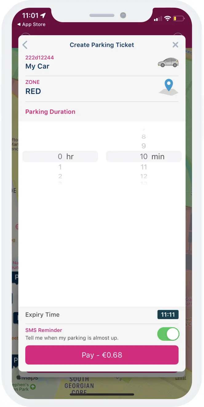 Parking Tag app developed by Tapadoo